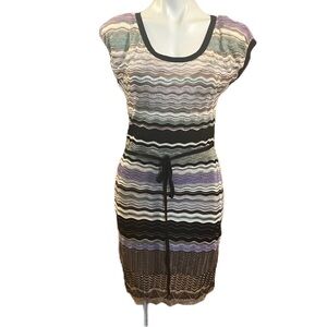 Missoni shimmery crochet striped dress 2